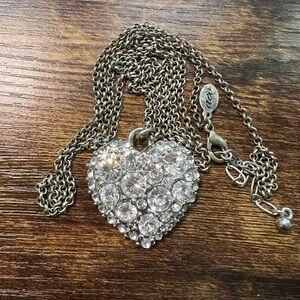 American Eagle Outfitters Silver Heart Necklace